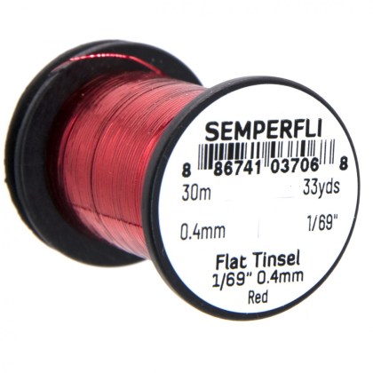Mirror Tinsel Small 1/69 0,4mm Semperfli Red